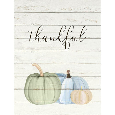 Grateful Pumpkins 2 Black Modern Wood Framed Art Print by Allen, Kimberly