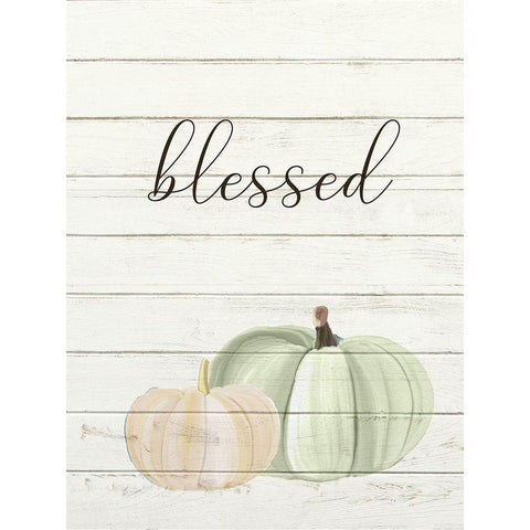 Grateful Pumpkins 3 Black Modern Wood Framed Art Print by Allen, Kimberly