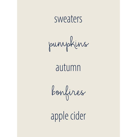 Hayrides and Sweaters 1 White Modern Wood Framed Art Print by Allen, Kimberly