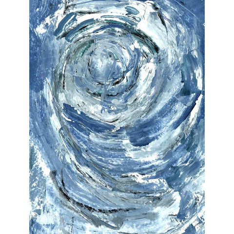 Circled Black Modern Wood Framed Art Print by Allen, Kimberly