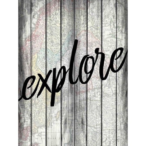 Explorer Wood White Modern Wood Framed Art Print by Allen, Kimberly