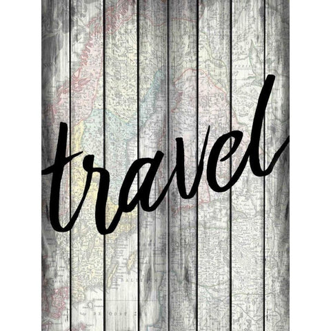 Travel Wood White Modern Wood Framed Art Print by Allen, Kimberly