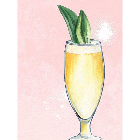 Cocktails 2 Black Modern Wood Framed Art Print with Double Matting by Allen, Kimberly