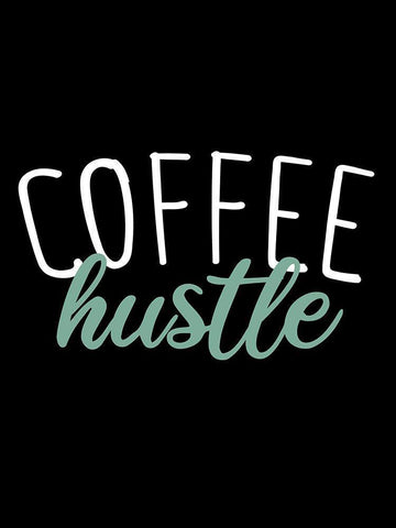 Coffee Hustle Black Ornate Wood Framed Art Print with Double Matting by Allen, Kimberly