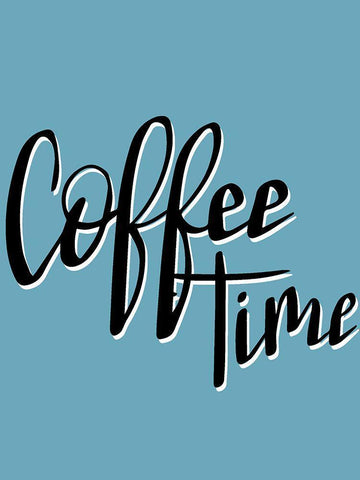 Time for Coffee 1 Black Ornate Wood Framed Art Print with Double Matting by Allen, Kimberly
