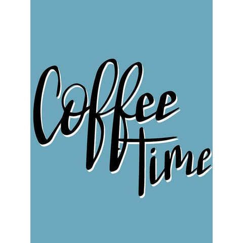 Time for Coffee 1 Black Modern Wood Framed Art Print by Allen, Kimberly
