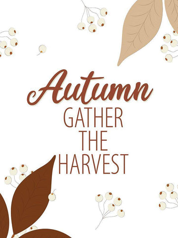 Autumn Harvest 1 Black Ornate Wood Framed Art Print with Double Matting by Allen, Kimberly