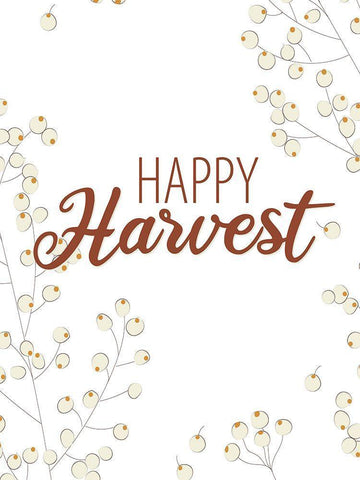 Autumn Harvest 2 White Modern Wood Framed Art Print with Double Matting by Allen, Kimberly