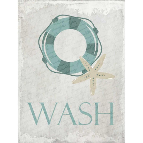 Coastal Wash Black Modern Wood Framed Art Print by Allen, Kimberly