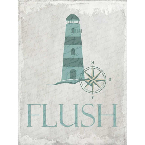 Coastal Flush Gold Ornate Wood Framed Art Print with Double Matting by Allen, Kimberly