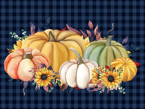 In the Fall 4 White Modern Wood Framed Art Print with Double Matting by Allen, Kimberly