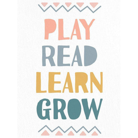 Learn 1 Black Modern Wood Framed Art Print by Allen, Kimberly