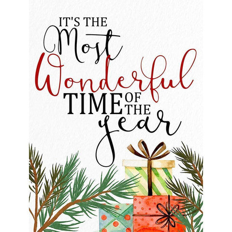 Wonderful Year Gold Ornate Wood Framed Art Print with Double Matting by Allen, Kimberly