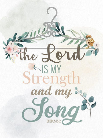 My Song White Modern Wood Framed Art Print with Double Matting by Allen, Kimberly