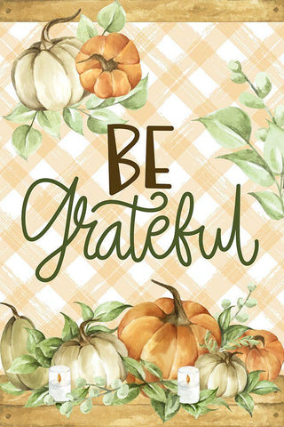 Be Grateful Black Ornate Wood Framed Art Print with Double Matting by Allen, Kimberly