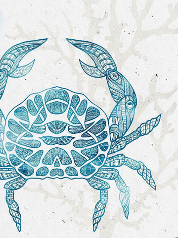 Sea Creature 3 White Modern Wood Framed Art Print with Double Matting by Allen, Kimberly