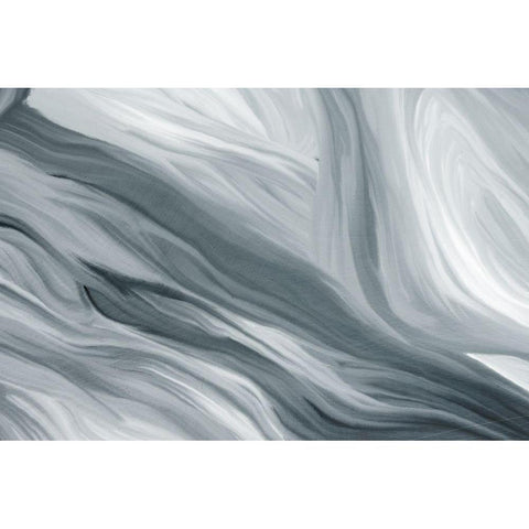 Waves Black Modern Wood Framed Art Print by Allen, Kimberly
