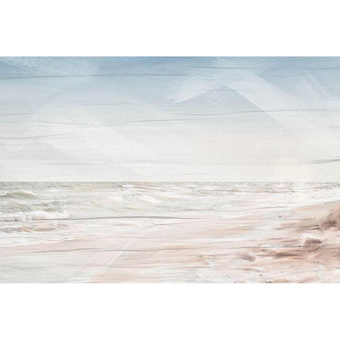 Beach Waves White Modern Wood Framed Art Print by Allen, Kimberly