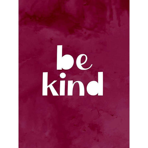 Be Kind Black Modern Wood Framed Art Print by Allen, Kimberly