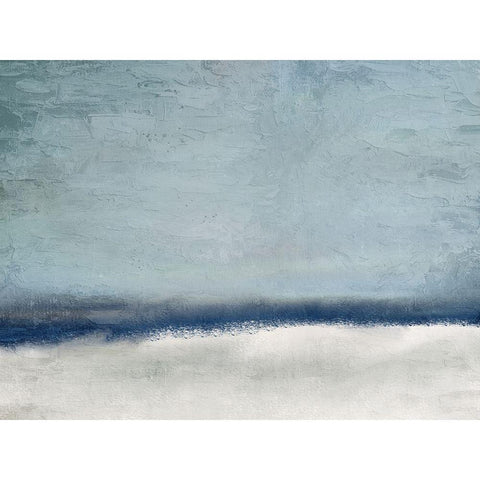 Dusky Blue White Modern Wood Framed Art Print by Allen, Kimberly