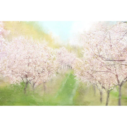 Springtime Farm Gold Ornate Wood Framed Art Print with Double Matting by Allen, Kimberly