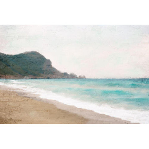 Seaside Black Modern Wood Framed Art Print with Double Matting by Allen, Kimberly