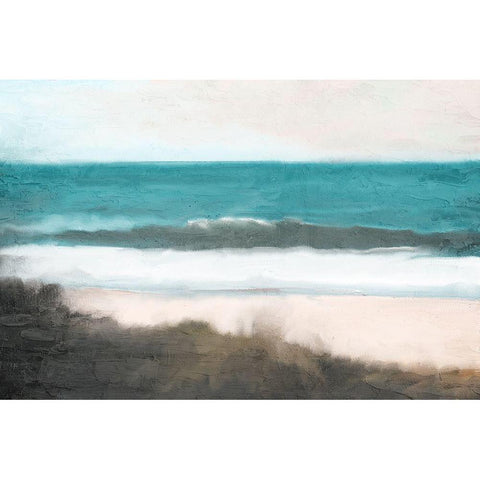 Surfers Cove Black Modern Wood Framed Art Print with Double Matting by Allen, Kimberly
