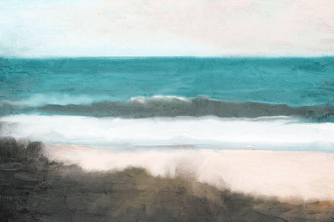 Surfers Cove Black Ornate Wood Framed Art Print with Double Matting by Allen, Kimberly