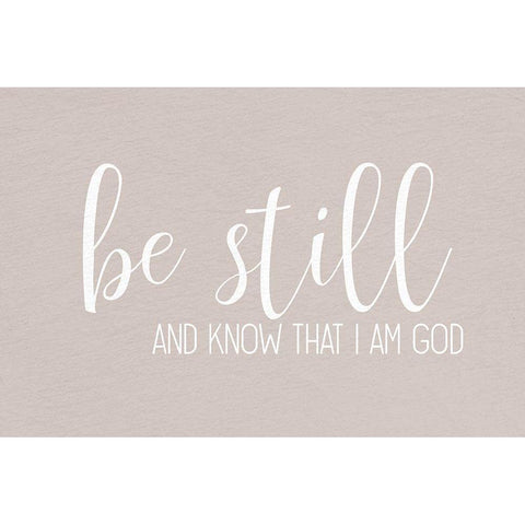 Be Still and Know Springs Gold Ornate Wood Framed Art Print with Double Matting by Allen, Kimberly