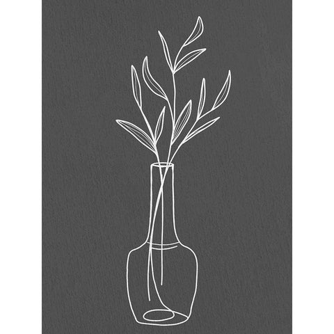 Modern Vase 2 Black Modern Wood Framed Art Print with Double Matting by Allen, Kimberly