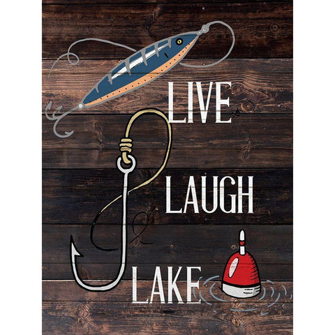 Live Lake 1 White Modern Wood Framed Art Print by Allen, Kimberly