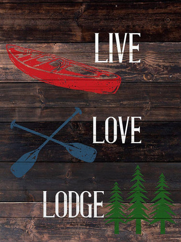 Live Lake 3 White Modern Wood Framed Art Print with Double Matting by Allen, Kimberly