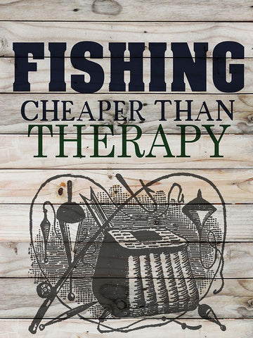 Fishing Black Ornate Wood Framed Art Print with Double Matting by Allen, Kimberly