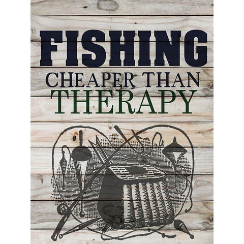 Fishing Black Modern Wood Framed Art Print by Allen, Kimberly