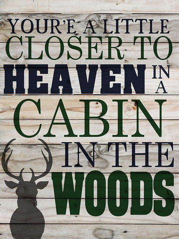 Closer to Heaven White Modern Wood Framed Art Print with Double Matting by Allen, Kimberly