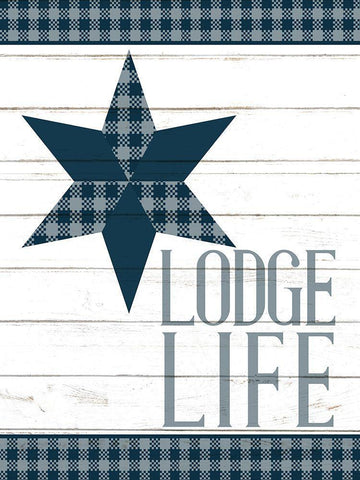 To the Lodge 6 White Modern Wood Framed Art Print with Double Matting by Allen, Kimberly