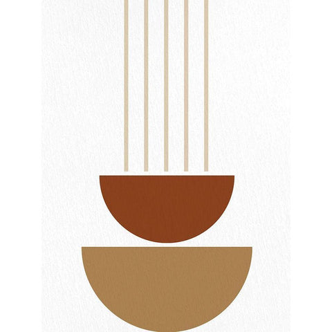 Mid 1 White Modern Wood Framed Art Print by Allen, Kimberly