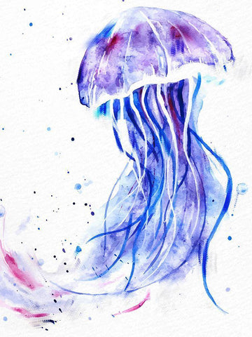 Jelly Jelly White Modern Wood Framed Art Print with Double Matting by Allen, Kimberly