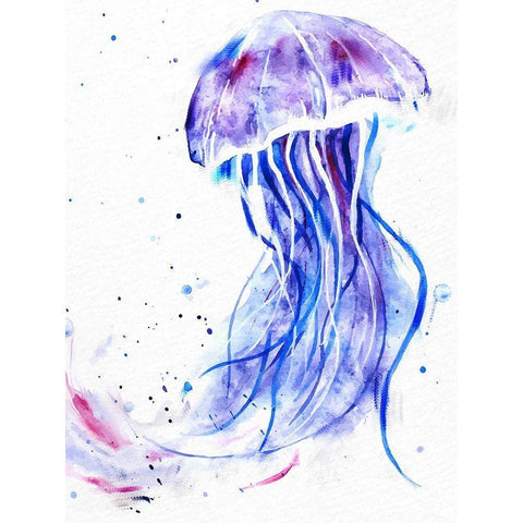 Jelly Jelly Black Modern Wood Framed Art Print by Allen, Kimberly