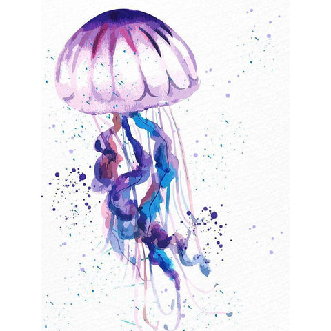 Jelly Jelly 2 Black Modern Wood Framed Art Print by Allen, Kimberly