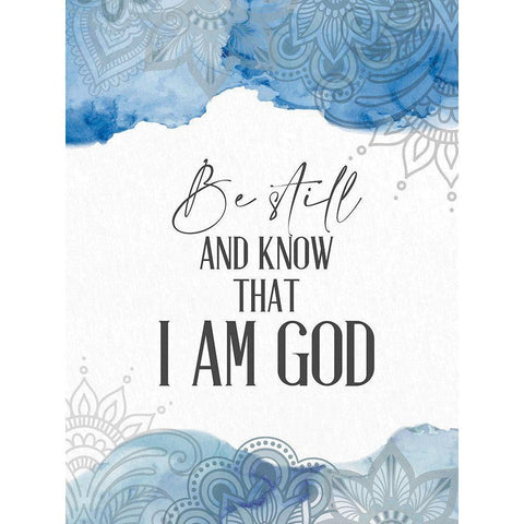 Watercolor Be Still Black Modern Wood Framed Art Print by Allen, Kimberly
