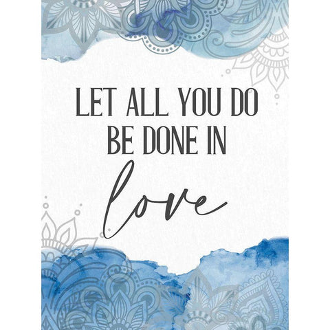 Watercolor Love White Modern Wood Framed Art Print by Allen, Kimberly
