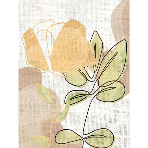 Linen Pressed 3 White Modern Wood Framed Art Print by Allen, Kimberly