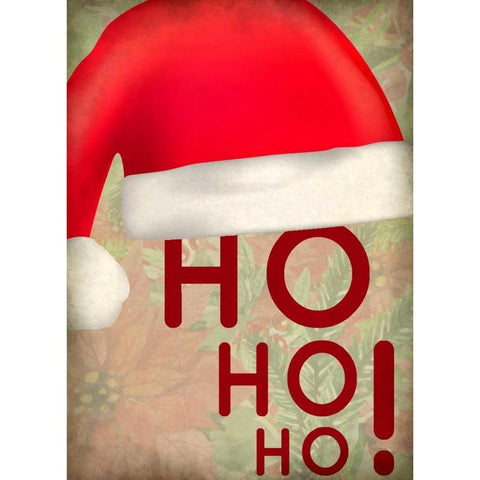 HO HO HO White Modern Wood Framed Art Print by Allen, Kimberly