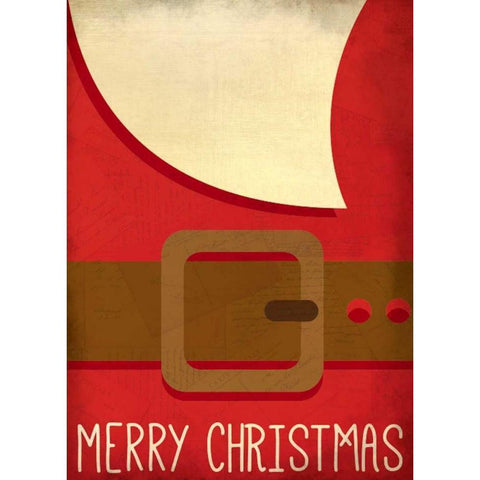 Merry Christmas Black Modern Wood Framed Art Print by Allen, Kimberly