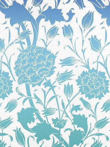 Motif Summer 1 White Modern Wood Framed Art Print with Double Matting by Allen, Kimberly