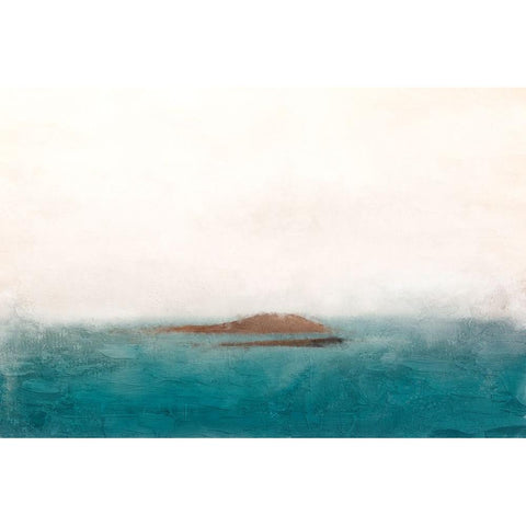 Lost Island Black Modern Wood Framed Art Print with Double Matting by Allen, Kimberly
