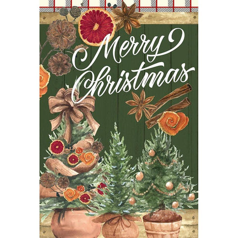 Old Fashioned Christmas Black Modern Wood Framed Art Print by Allen, Kimberly