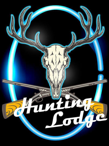 Hunting Lodge Black Ornate Wood Framed Art Print with Double Matting by Allen, Kimberly