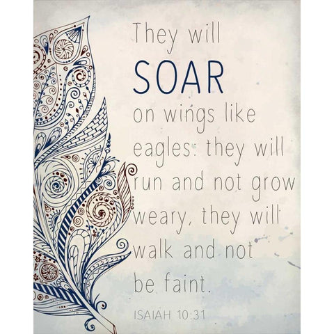 Soar On Wings White Modern Wood Framed Art Print by Allen, Kimberly